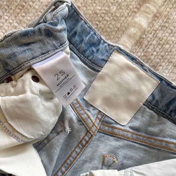 MOTHER Ultra High Waisted Tomcat Kick Fray Short in Color: I Confess Size: 25 - Picture 5 of 9